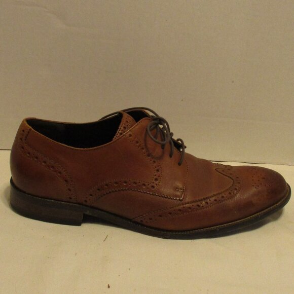 Cole Haan Oxford Men Size 10 Brown Black Lace Up Business Travel Dress Shoes main image 5
